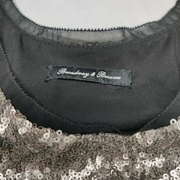 Madewell Broadway & Broome Sequin Colorblock Mini Cocktail Party Dress 8 Holiday - Picture 9 of 14